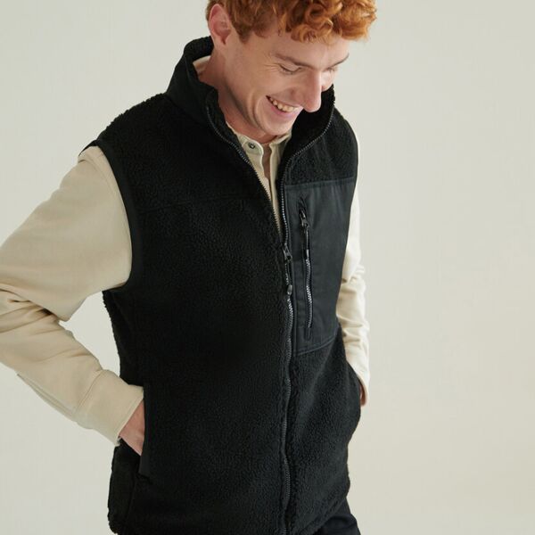 Recycled sherpa gilet Thumbnail