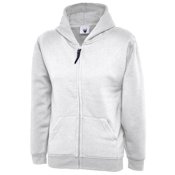 Childrens Classic Full Zip Hooded Sweatshirt Thumbnail